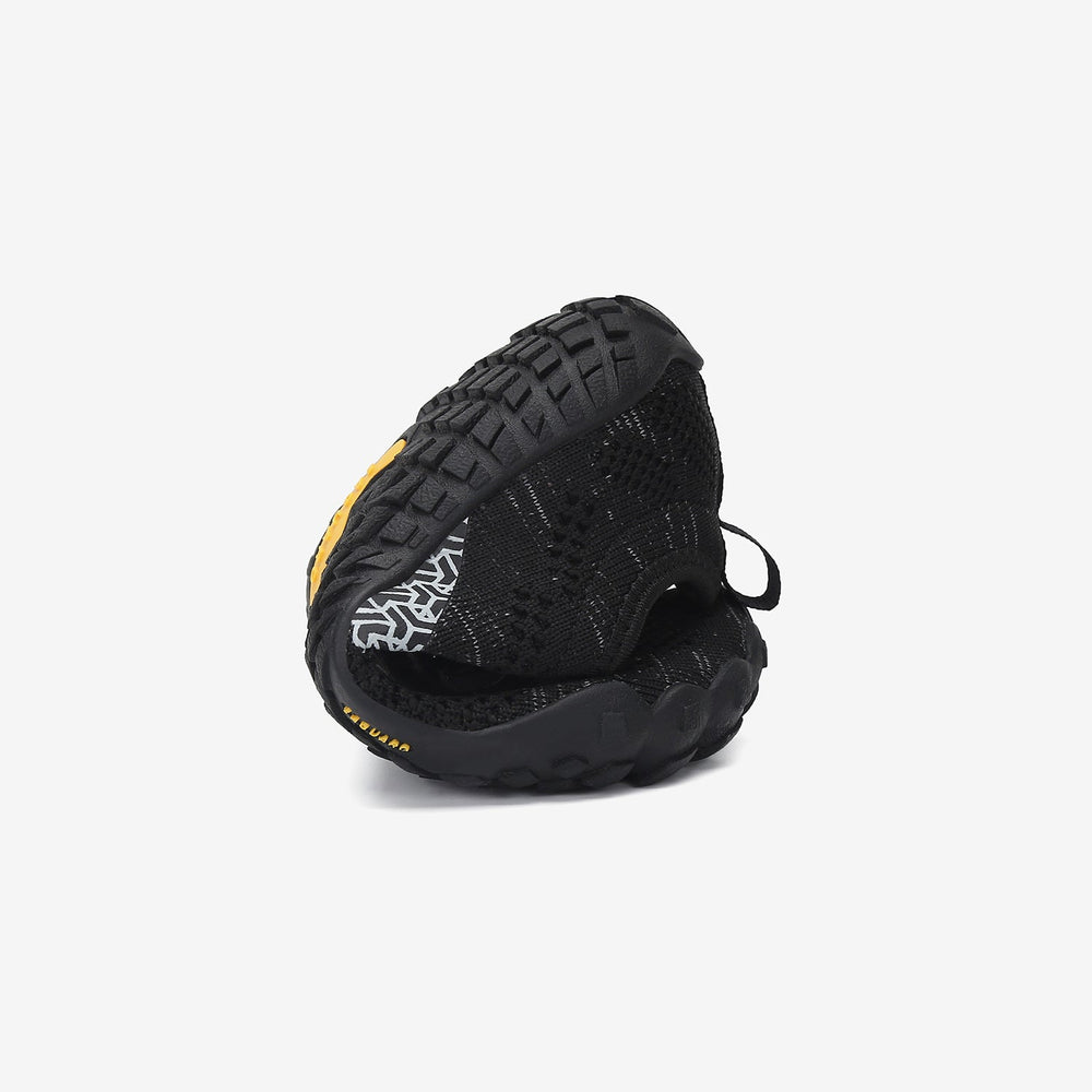 Barfußschuhe Flexkerben Smart I Schwarz Kinder 4mm Sohle Klettverschluss falten- Saguaro