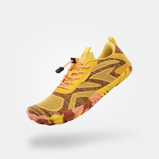 Barfußschuhe Outdoor atmungsaktiv Active II Gelb Erwachsene 4mm Sohle Barfußgefühl - Saguaro