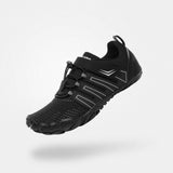 Barfußschuhe Lauftechnik Vigor II Schwarz Erwachsene 4mm Sohle - Saguaro