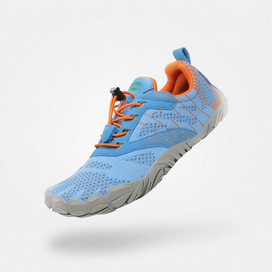 Barfußschuhe Kinder-Spiel Free I Himmelblau Kinder 4mm Sohle Waschbar falten- Saguaro