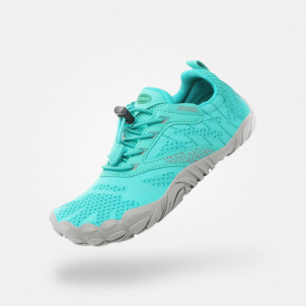 Barfußschuhe Kinder-Spiel Free I Turkisgrun Kinder 4mm Sohle Waschbar - Saguaro