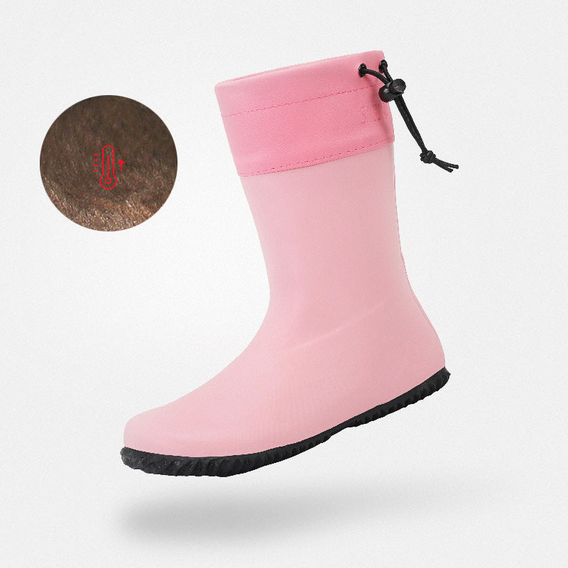Gumm Sohleistiefel Wintergefuttert Brisk I Rosa-Winterplusch Erwachsene 3mm Sohle - Saguaro