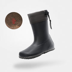 Gumm Sohleistiefel Thermoplus Brisk I Schwarz-Winterplusch Kinder 3mm Sohle Schneesicher - Saguaro