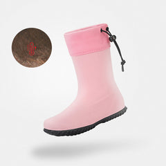 Gumm Sohleistiefel Thermoplus Brisk I Rosa-Winterplusch Kinder 3mm Sohle Schneesicher - Saguaro