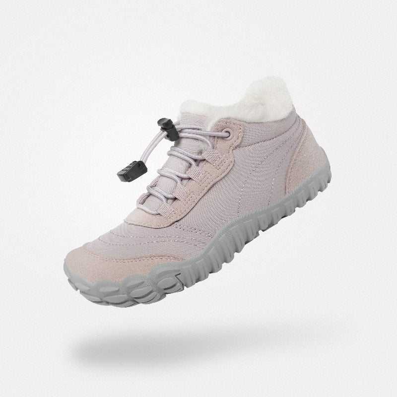 Barfuß Winterstiefel Warm Will II Hellviolett Kinder 4mm Sohle - Saguaro