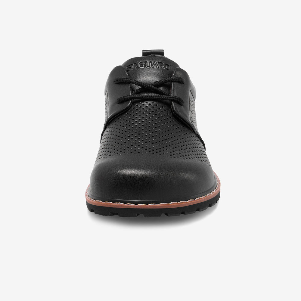 perforierte Leder Barfußschuhe mit breiter Zehenbox für natürliche Bewegung