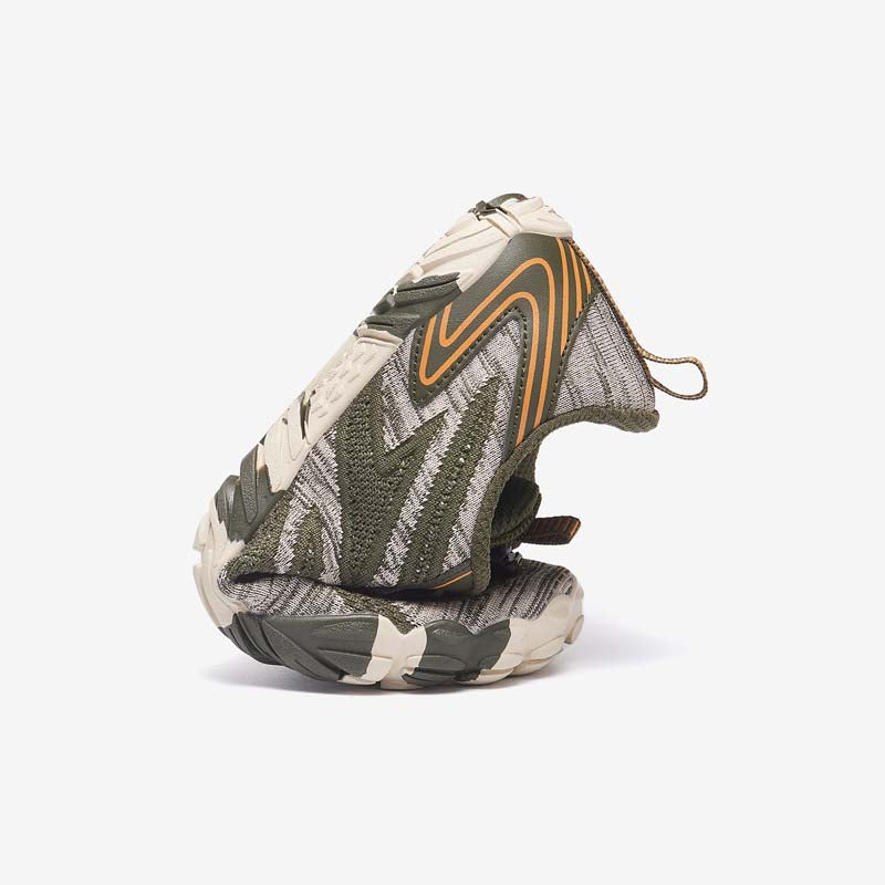 Barfußschuhe Outdoor atmungsaktiv Active II Grün Erwachsene 4mm Sohle Barfußgefühl falten - Saguaro