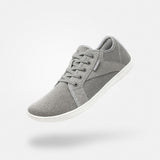 Barfuß Freizeitschuhe Luck I Grau Erwachsene 4mm Sohle Comfort-Fit - Saguaro