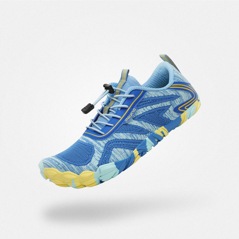Barfußschuhe Outdoor atmungsaktiv Active II Himmelblau Erwachsene 4mm Sohle Barfußgefühl - Saguaro