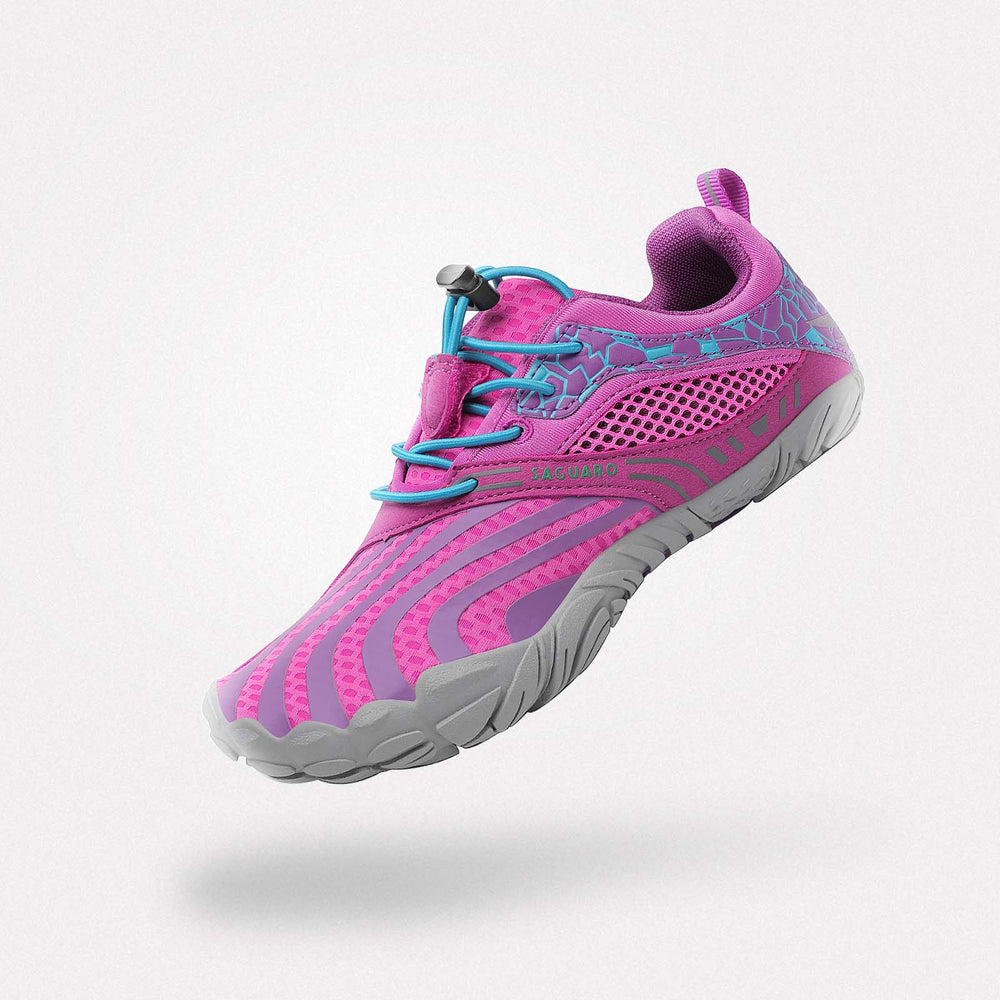 Barfußschuhe Umweltfreundlich Vitality I Rosenrot Kinder 4mm Sohle Nachhaltig - Saguaro