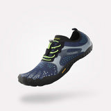 Barfußschuhe Trail-Profi Fast I Blau Erwachsene 4mm Sohle Abriebfest - Saguaro