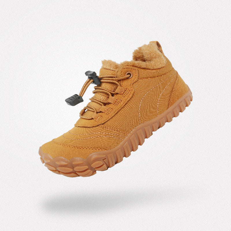 Barfuß Winterstiefel Warm Will II Braun Kinder 4mm Sohle - Saguaro