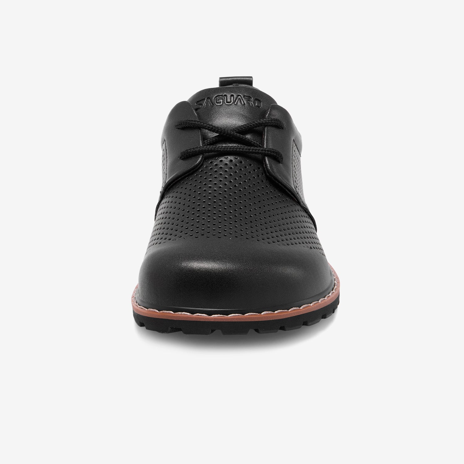 perforierte Leder Barfußschuhe mit breiter Zehenbox für natürliche Bewegung