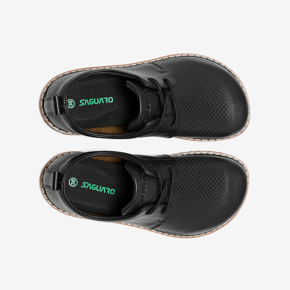 flexible Zero-Drop-Sohle bei perforierten Leder Barfußschuhen