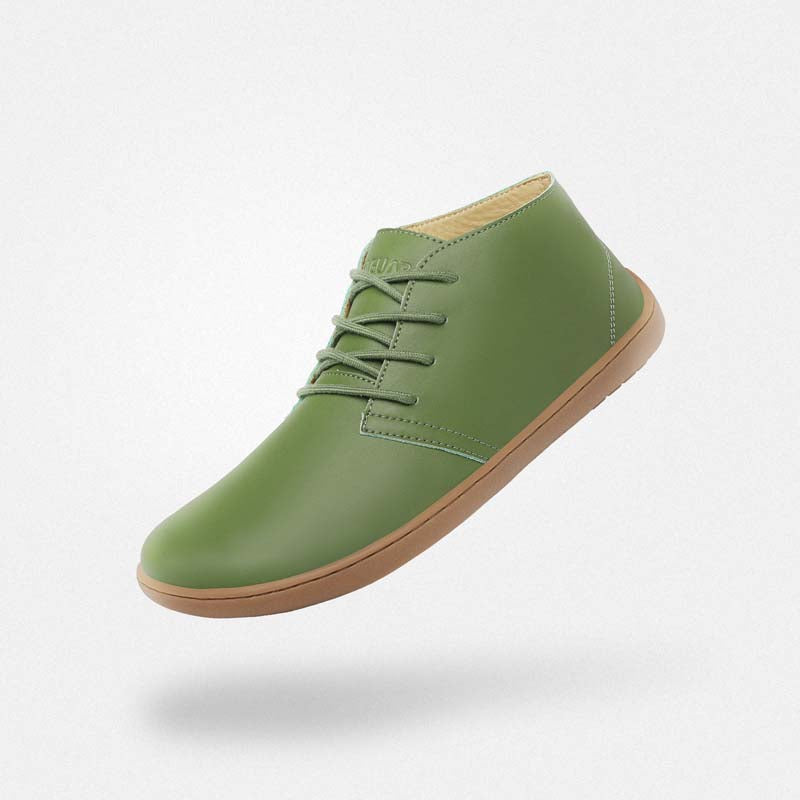 Business Barfußschuhe Office-Style Anzugschuhe Noble I Grun Erwachsene 4mm Sohle Breite Füße - Saguaro