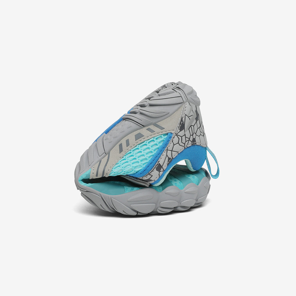 Barfußschuhe Umweltfreundlich Vitality I Himmelblau(Klettverschluss) Kinder 4mm Sohle Nachhaltig falten- Saguaro