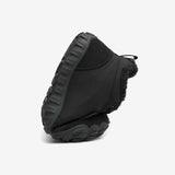 Barfuß Winterstiefel Will II Schwarz Erwachsene 4mm Sohle falten - Saguaro