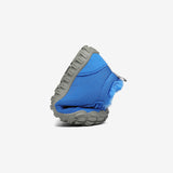 Barfuß Winterstiefel Warm Will II Blau Kinder 4mm Sohle falten- Saguaro