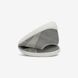 Falten Barfuß Freizeitschuhe Luck I Grau Erwachsene 4mm Sohle Comfort-Fit - Saguaro