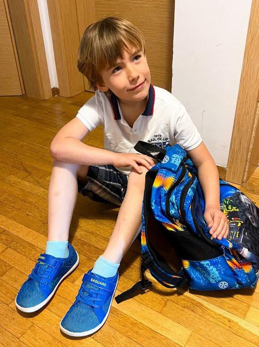 Barfußschuhe für Kinder zum Schulstart mit breiter Zehenbox